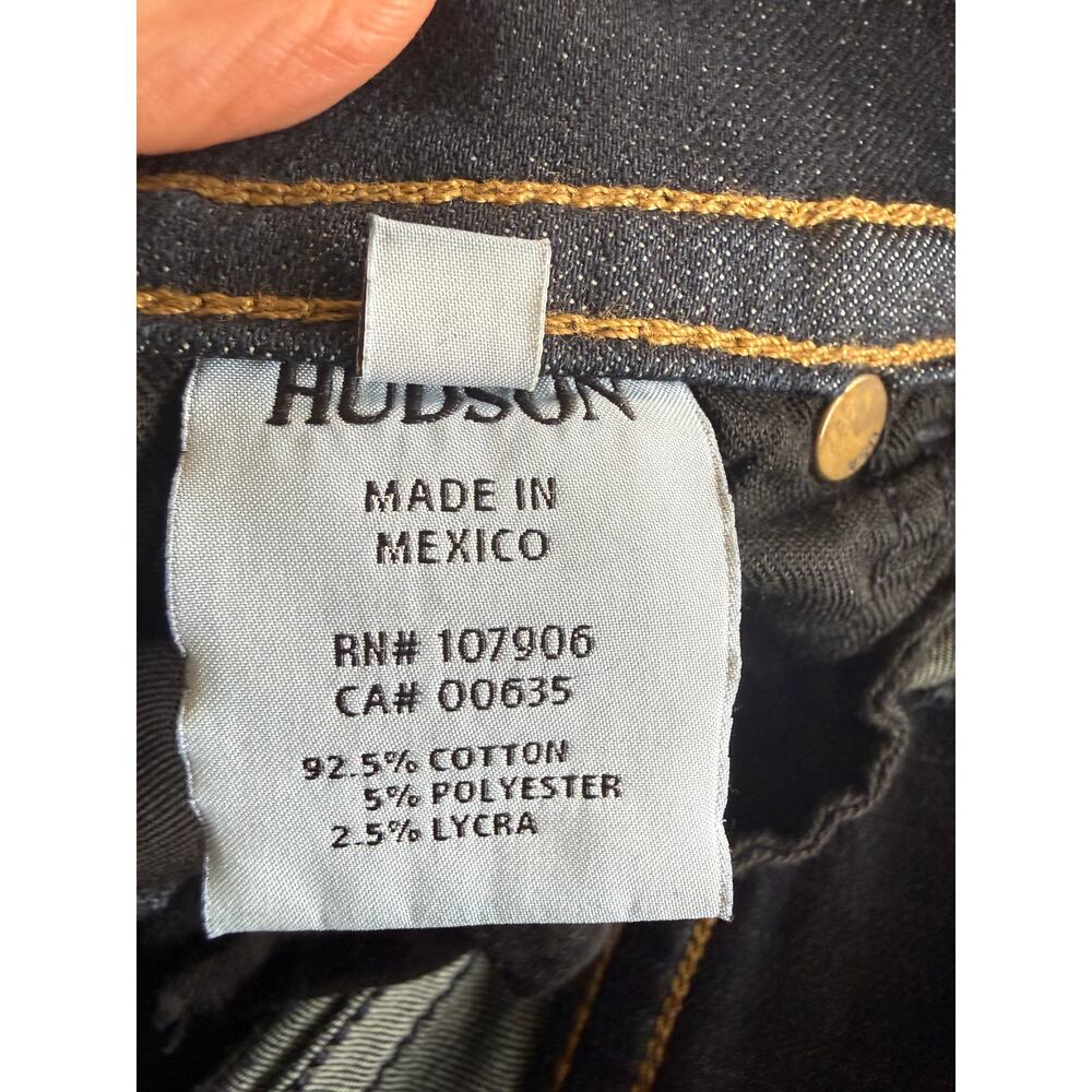 Hudson Jeans Women Dark Wash Bootcut Flap Pocket Stretch Denim Y2K - Picture 9 of 10